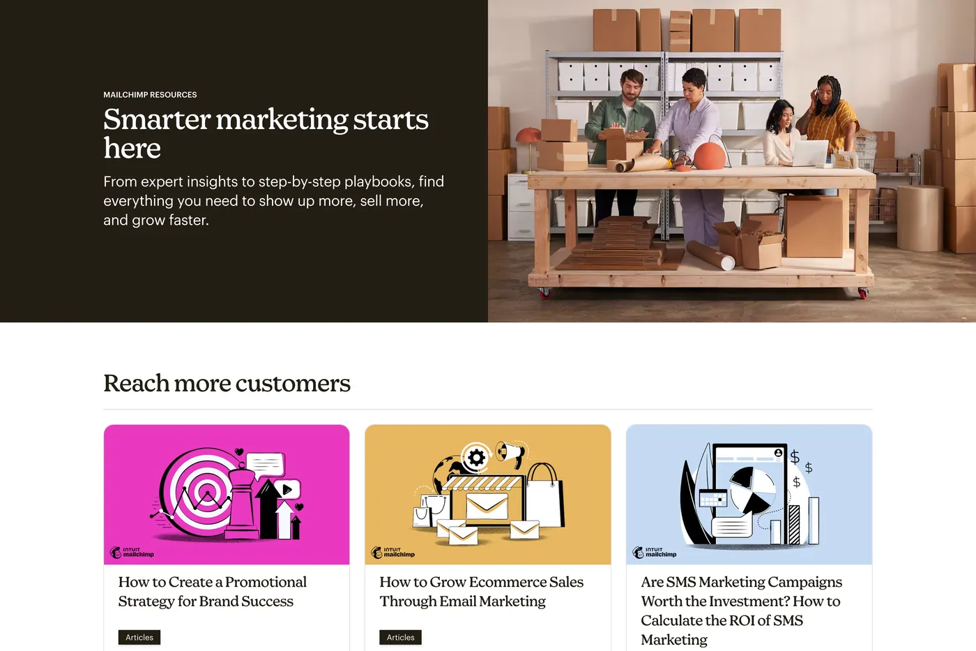Mailchimp marketing resources articles